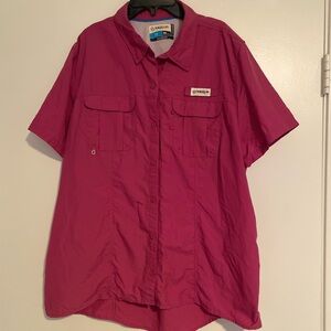Magellan Outdoors Pink Short Sleeve Shirt